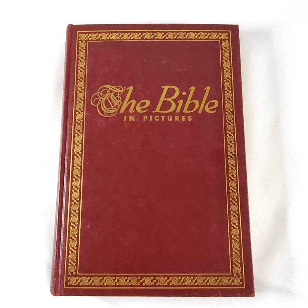 The Bible in Pictures Edited by Rev. Ralph Kirby Hardcover 1952 illustrated